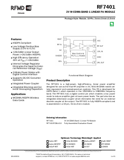 RF7401 Datasheet PDF RF Micro Devices