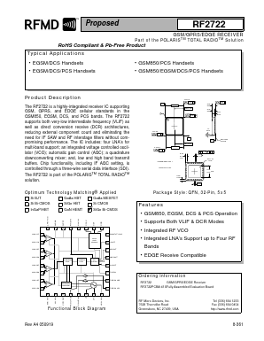 RF2722 Datasheet PDF RF Micro Devices