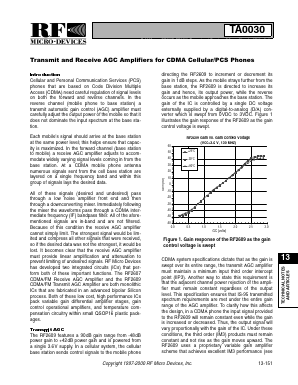 TA0030 Datasheet PDF RF Micro Devices