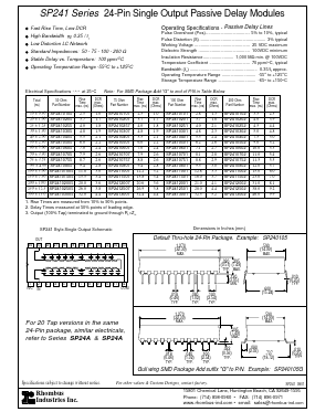 SP24101505 Datasheet PDF Rhombus Industries Inc.
