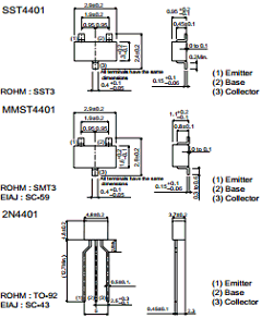 SST4401T116 Datasheet PDF ROHM Semiconductor
