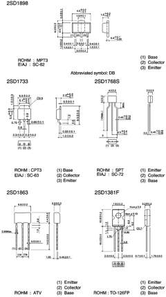 2SD1898T100Q Datasheet PDF ROHM Semiconductor
