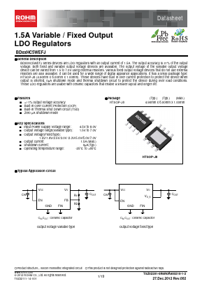 BD18HC5WEFJ Datasheet PDF ROHM Semiconductor