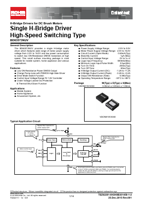 BD63573NUV Datasheet PDF ROHM Semiconductor