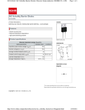 SCS120AG Datasheet PDF ROHM Semiconductor