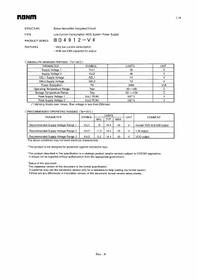 BD4912-V4 Datasheet PDF ROHM Semiconductor