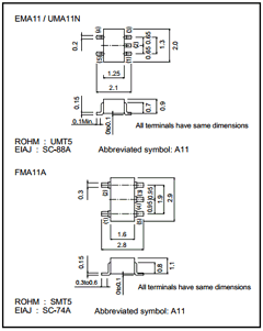 FMA11AT148 Datasheet PDF ROHM Semiconductor