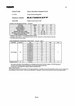 178M08 Datasheet PDF ROHM Semiconductor