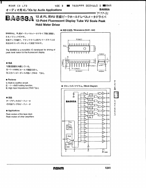 BA668A Datasheet PDF ROHM Semiconductor