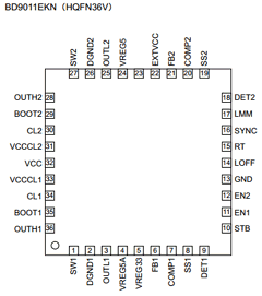 BD9011KV-E2 Datasheet PDF ROHM Semiconductor