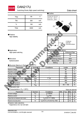 DAN217UT106 Datasheet PDF ROHM Semiconductor