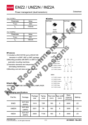EMZ2 Datasheet PDF ROHM Semiconductor