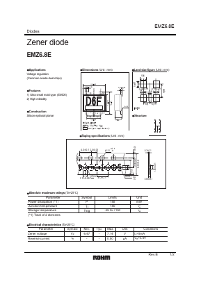 EMZ6.8E Datasheet PDF ROHM Semiconductor