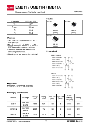 IMB11AT110 Datasheet PDF ROHM Semiconductor