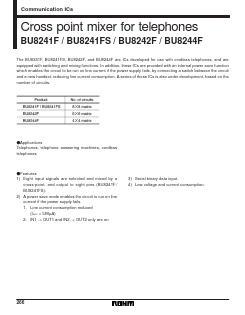 BU8241F Datasheet PDF ROHM Semiconductor