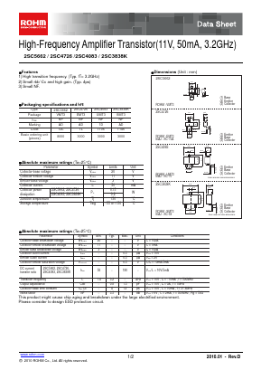 2SC3838KT146N Datasheet PDF ROHM Semiconductor
