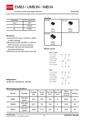 EMB3T2R Datasheet PDF ROHM Semiconductor
