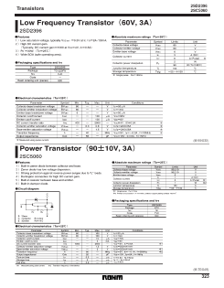 2SD2396K Datasheet PDF ROHM Semiconductor