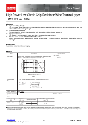 LTR10EVHFSR220 Datasheet PDF ROHM Semiconductor