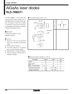 RLD-78MAT1 Datasheet PDF ROHM Semiconductor