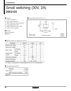 K2103 Datasheet PDF ROHM Semiconductor