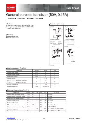 2SC5658T2LR Datasheet PDF ROHM Semiconductor