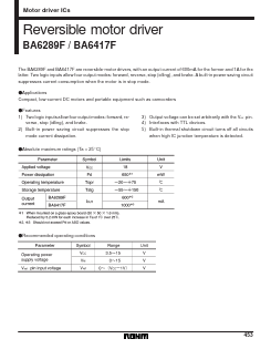 BA6289F Datasheet PDF ROHM Semiconductor