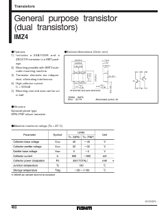IMZ4T108 Datasheet PDF ROHM Semiconductor
