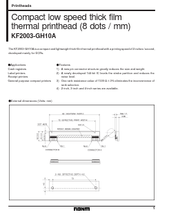 KF2003-GH10A Datasheet PDF ROHM Semiconductor
