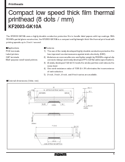 KF2003-GK10A Datasheet PDF ROHM Semiconductor