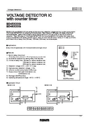 BD46XX1G Datasheet PDF ROHM Semiconductor