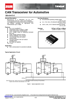 BD41041FJ-C Datasheet PDF ROHM Semiconductor