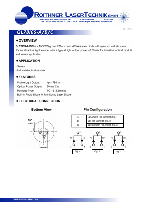 QL78I6S Datasheet PDF Roithner LaserTechnik GmbH