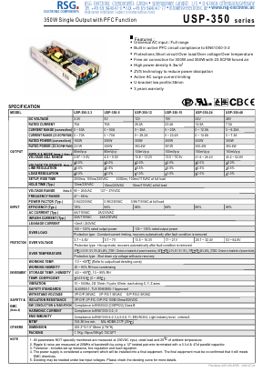 USP-350 Datasheet PDF RSG Electronic Components GmbH