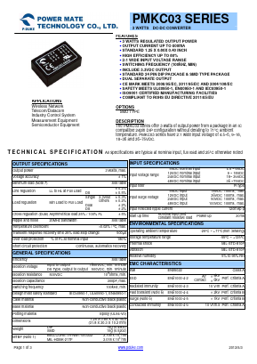 PMKC03-24S05 Datasheet PDF RSG Electronic Components GmbH