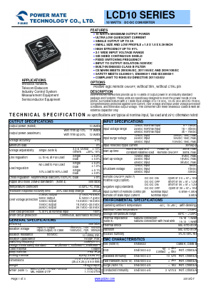 LCD10-12S05 Datasheet PDF RSG Electronic Components GmbH