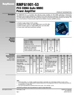 RMPA1901-53 Datasheet PDF Raytheon Company