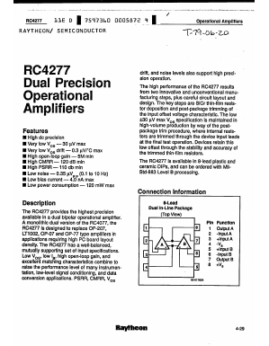 RV4277ED Datasheet PDF Raytheon Company