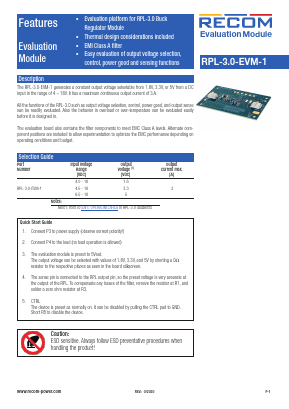 CL31B106KAHNNNE Datasheet PDF RECOM Electronic GmbH