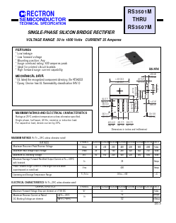 RS3506M Datasheet PDF Rectron Semiconductor