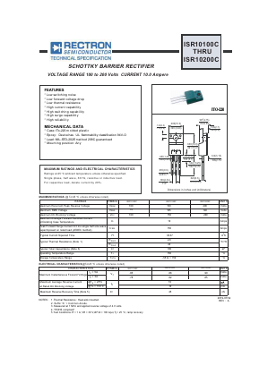 ISR10200C Datasheet PDF Rectron Semiconductor