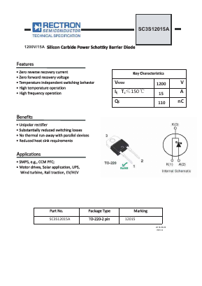 SC3S12015A Datasheet PDF Rectron Semiconductor