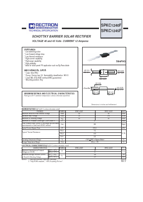 SPKC1240F Datasheet PDF Rectron Semiconductor