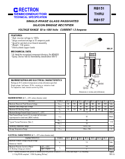 RB153 Datasheet PDF Rectron Semiconductor