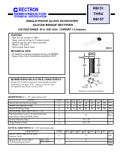 RB154 Datasheet PDF Rectron Semiconductor