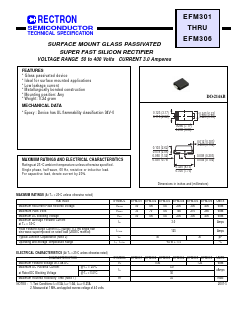 EFM301 Datasheet PDF Rectron Semiconductor