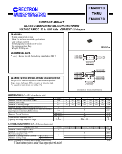 FM4005B Datasheet PDF Rectron Semiconductor