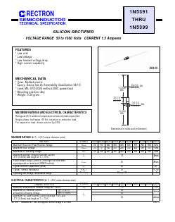 1N5397G Datasheet PDF Rectron Semiconductor