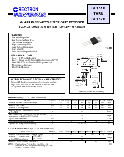SF162D Datasheet PDF Rectron Semiconductor