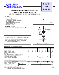 ESM106 Datasheet PDF Rectron Semiconductor